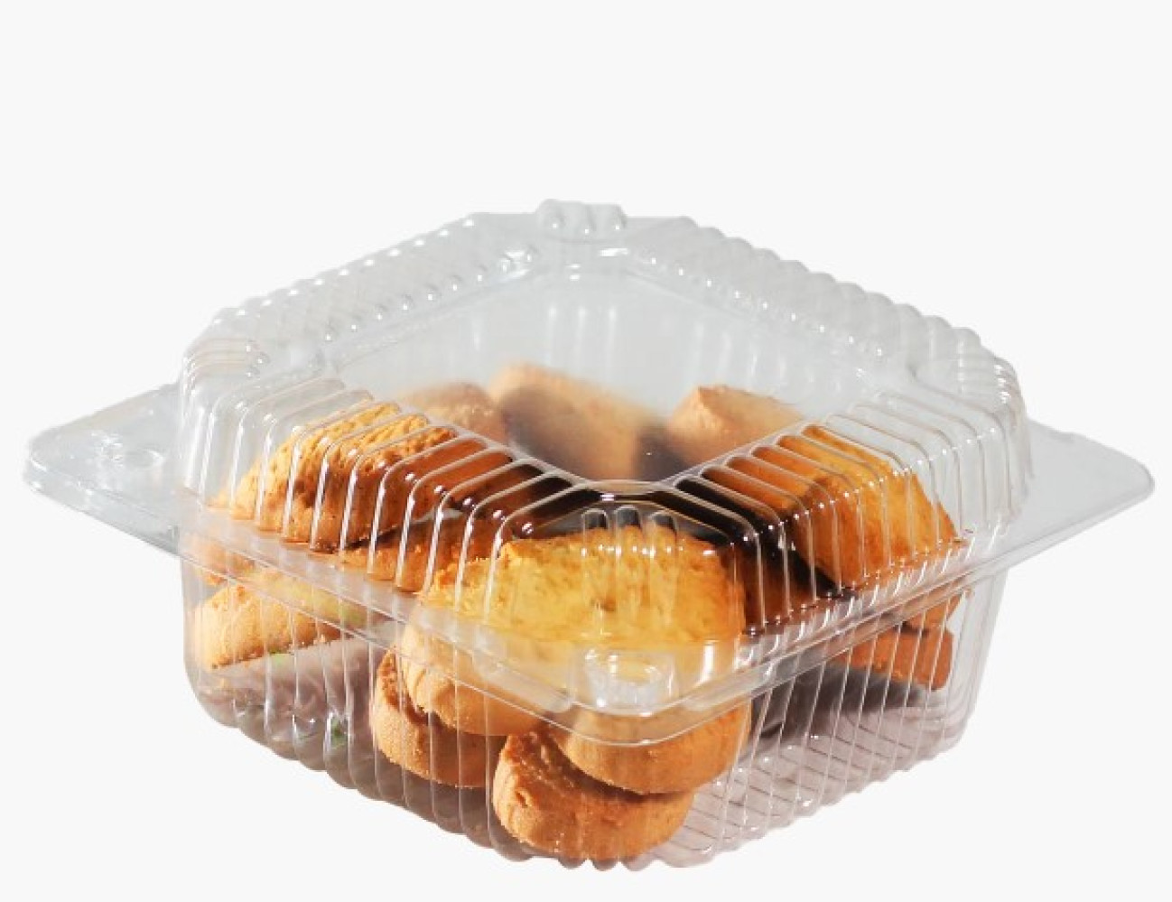 Контейнер пластиковый ПС-113 прозрачный 900 мл 155х150х50 мм 600 шт/ящ