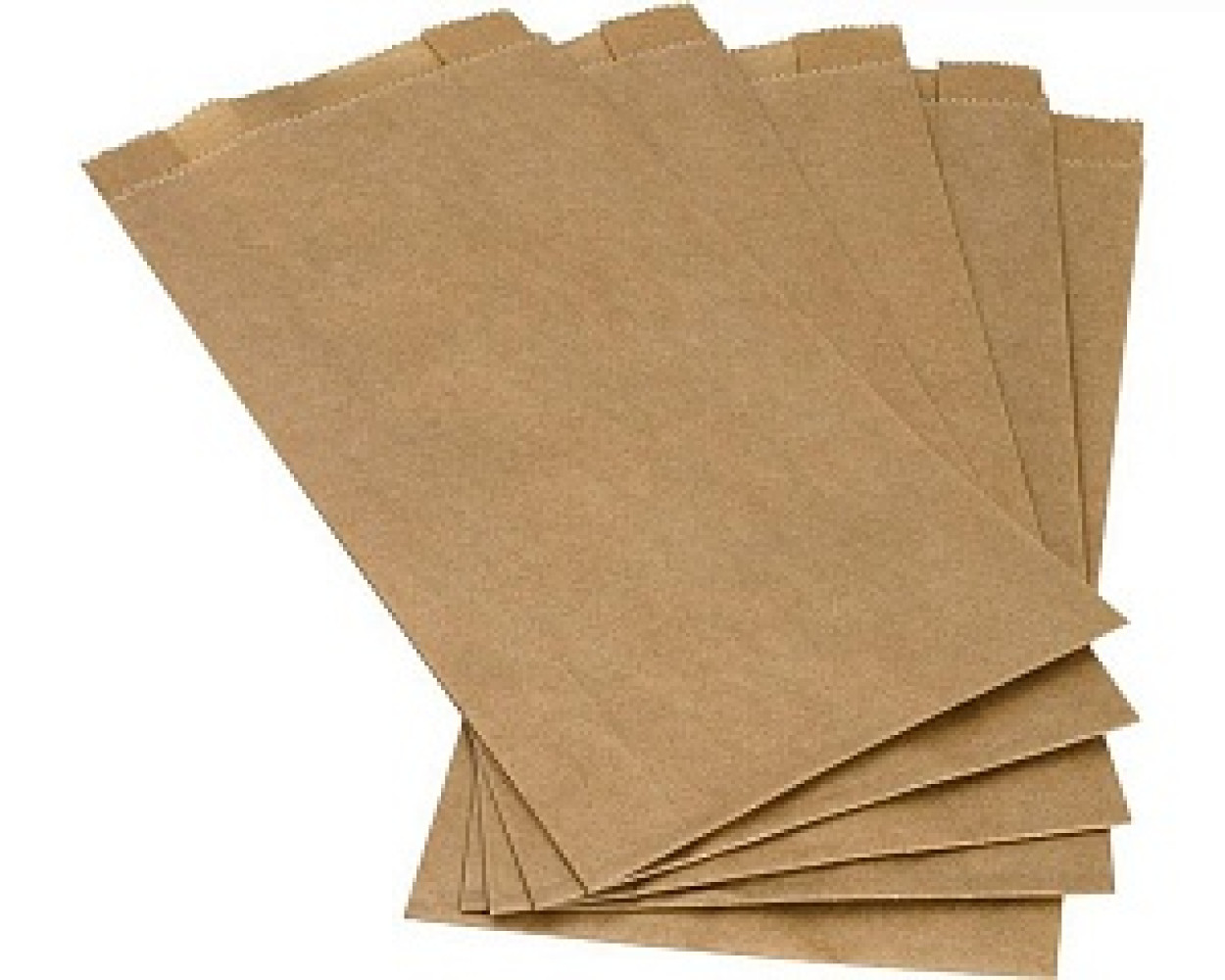 Пакет бумажный саше крафт 210х400х40 мм 50 г/м2 100 шт/уп