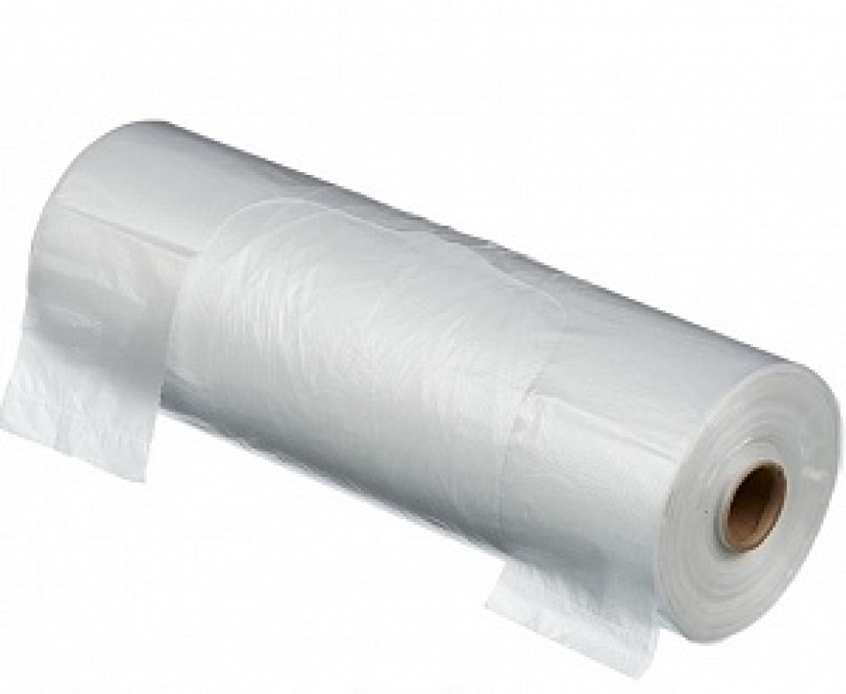 Пакет майка полиэтиленовый в рулоне прозрачный 220х430 мм 7 мкм 200 шт/рул