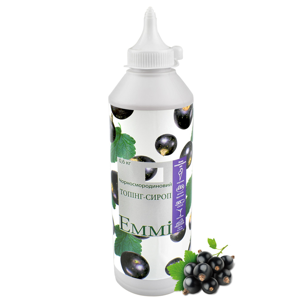 Топпинг для мороженого Top Sirop Черная смородина 600 г