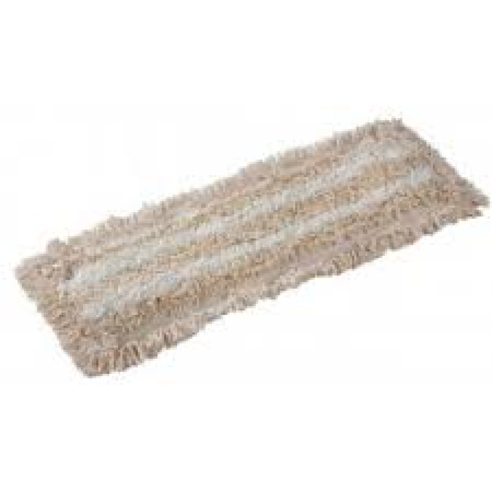 Моп петлевой сменный комбинированный из хлопка и м/ф,  для влажной уборки, карманы/ленты, 40х13 см