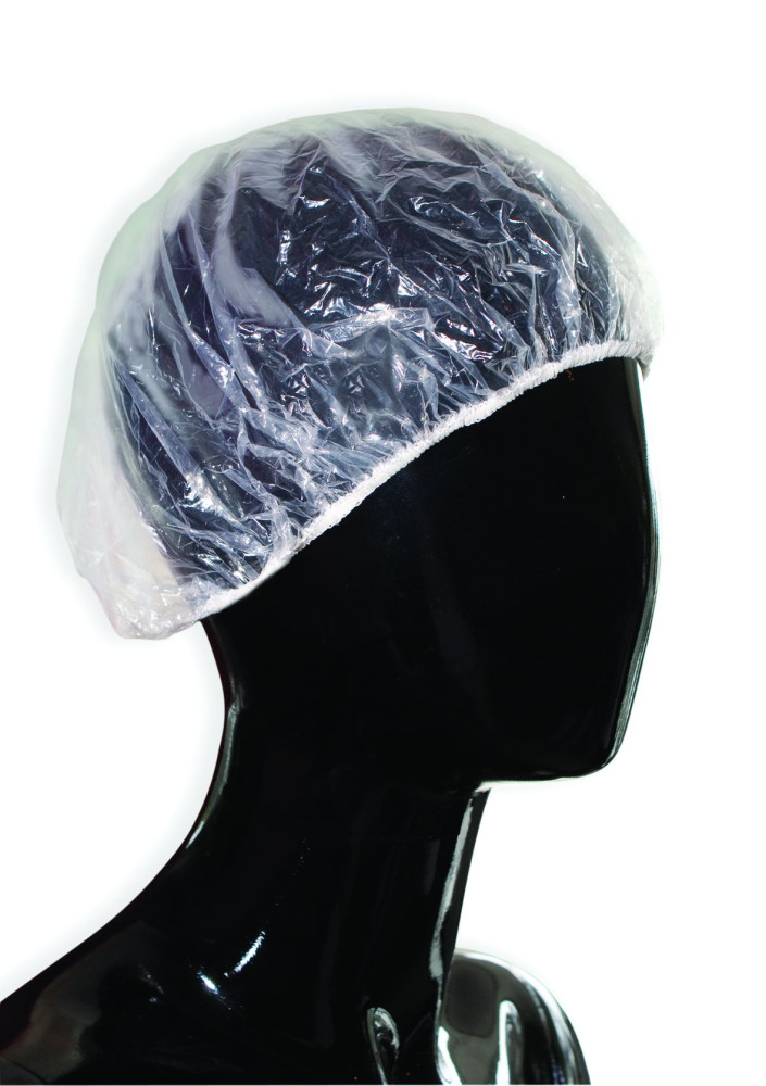 Шапочка полиэтиленовая  для душа, 100 шт/уп