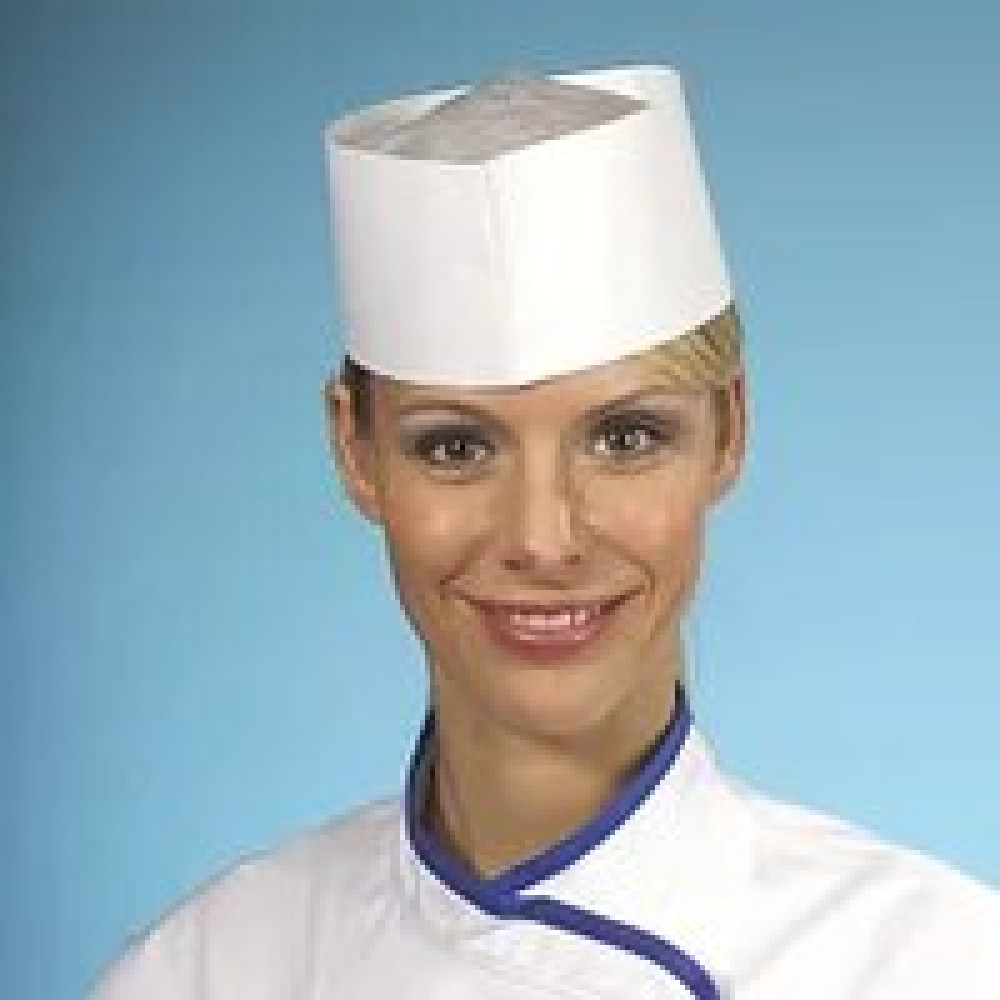 Колпак бумажный поварской, 9см, 25шт/уп