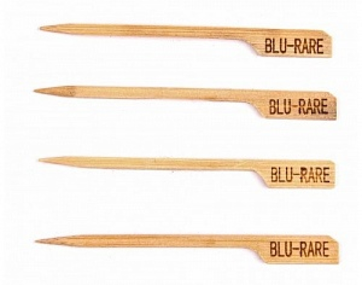 Шпажка бамбуковая Гольф со степенью прожарки Blue Rare 90 мм 100 шт/уп