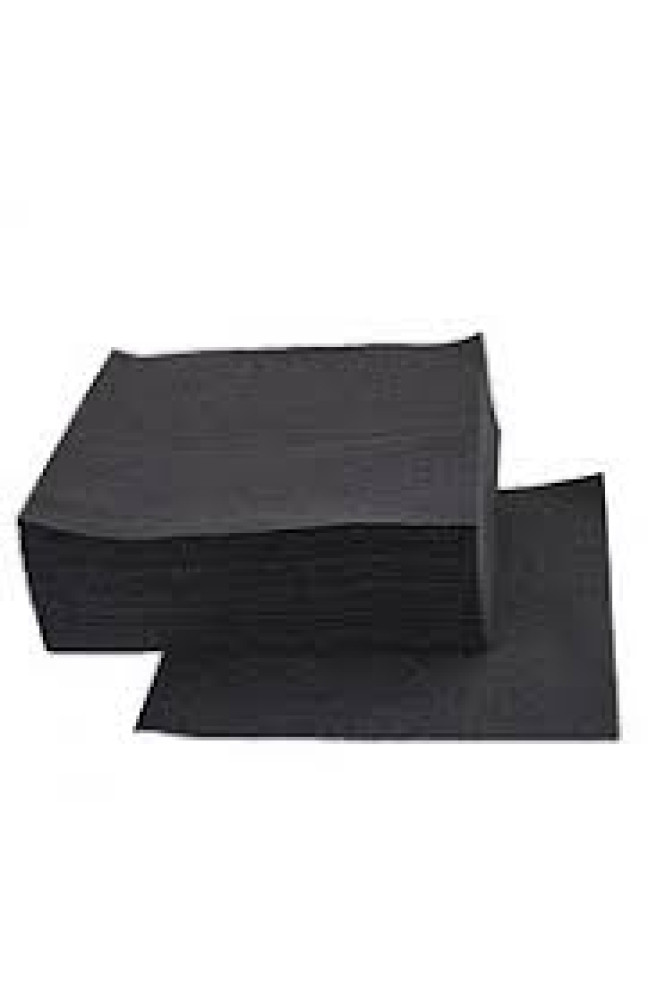 Салфетка 24х24см, 1-но слойная, Черная, Fesko, 300 шт/уп