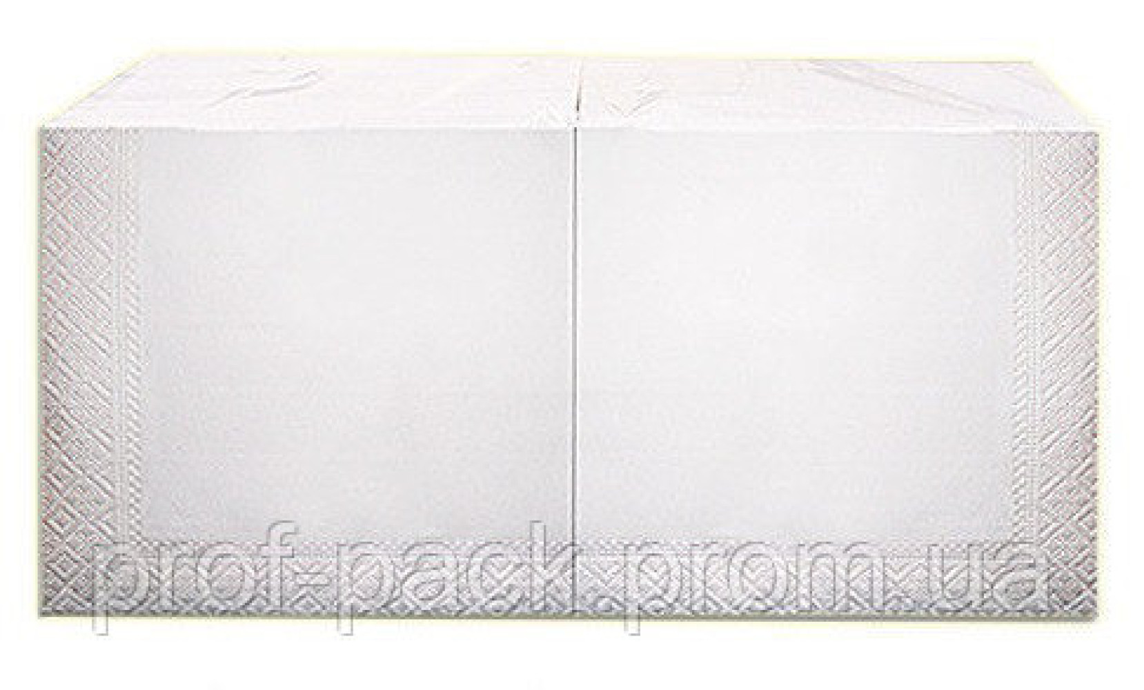 Салфетка 33х33см, 2-х слойная белая, Eco Point,  250 шт/уп