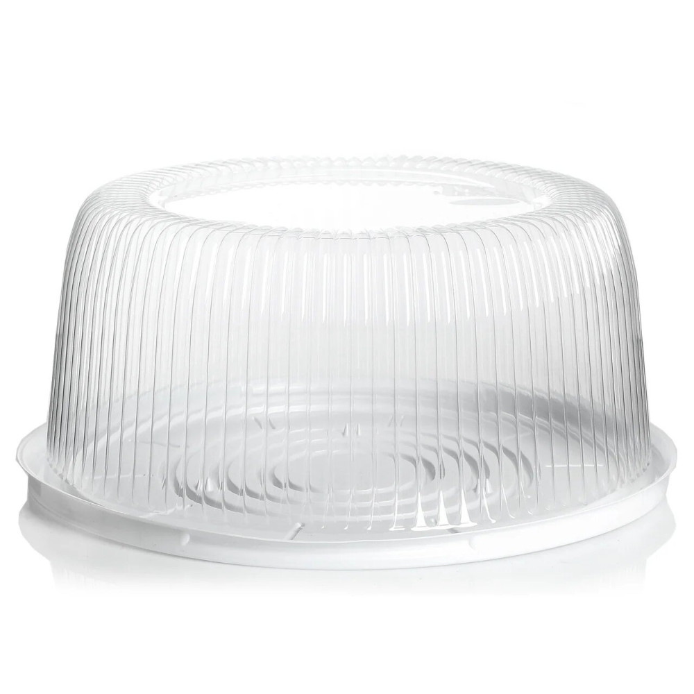 Упаковка ПС-24 для торта из полистирола, d=250 мм, 200 шт/уп