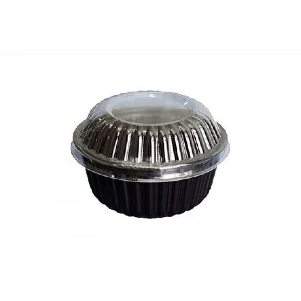 Соусник пластиковый ПС-21 черный 250 мл d=108 мм h=48 мм 100 шт/уп (1200 шт/ящ)