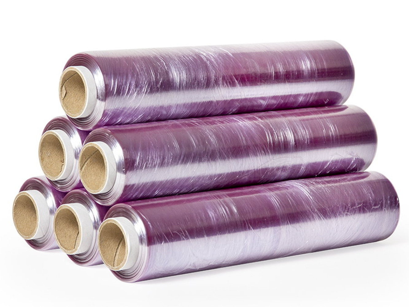 Пленка пищевая ПВХ фиолетовая 30 см х 200 м 8 мкм (6 рул/ящ)