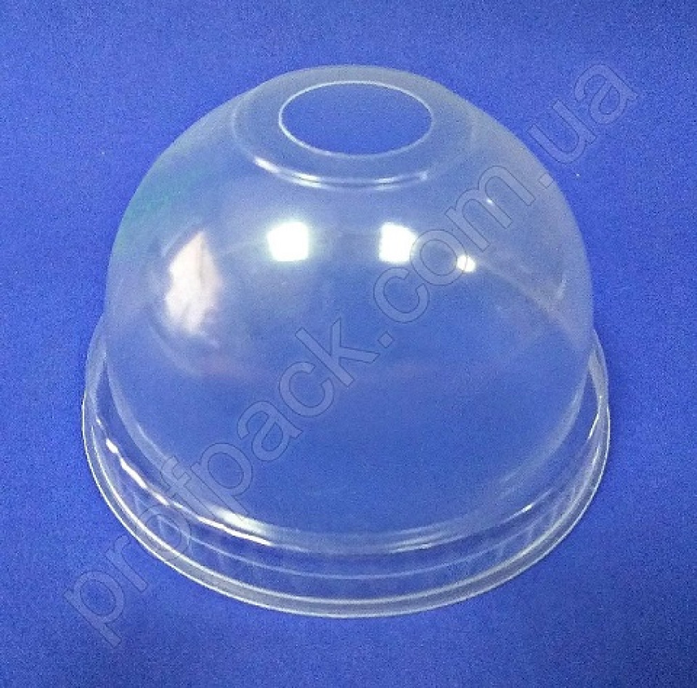 Крышка купольная с отверстием для стакана РР350, РР450 арт. 20092, 20093, 50 шт/уп