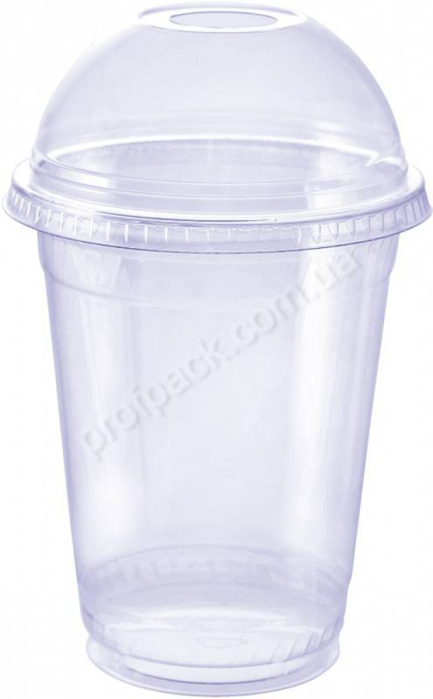 Крышка купольная с отверстием для стакана РР350, РР450 арт. 20092, 20093, 50 шт/уп