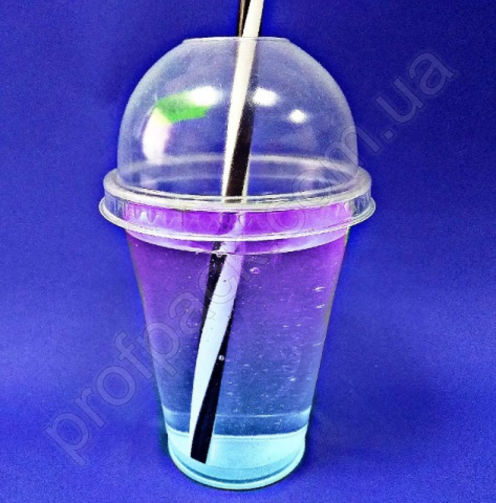 Крышка купольная с отверстием для стакана РР350, РР450 арт. 20092, 20093, 50 шт/уп