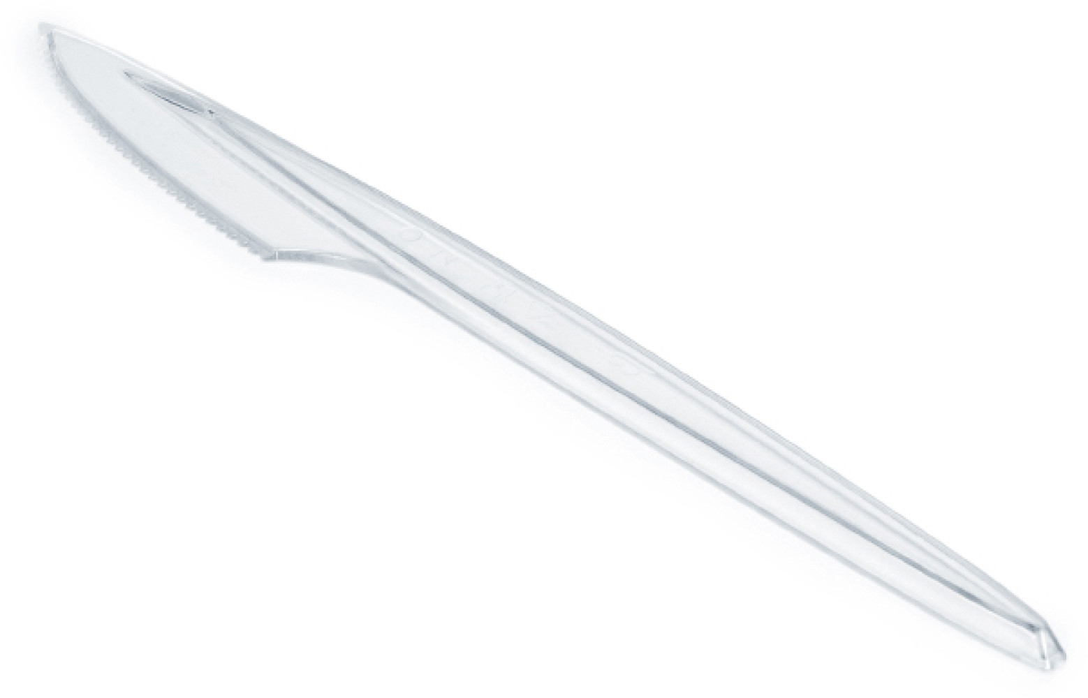 Нож пластиковый Premium прозрачный 180 мм 100 шт/уп