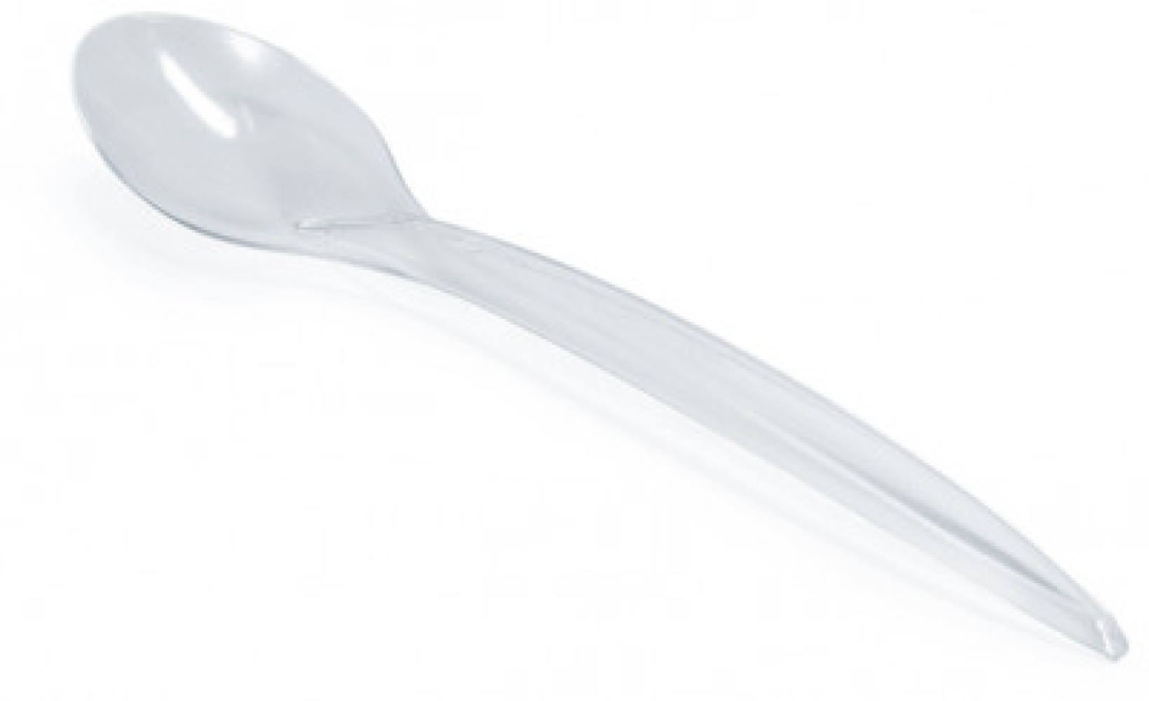 Ложка столовая пластиковая Premium прозрачная 180 мм 100 шт/уп