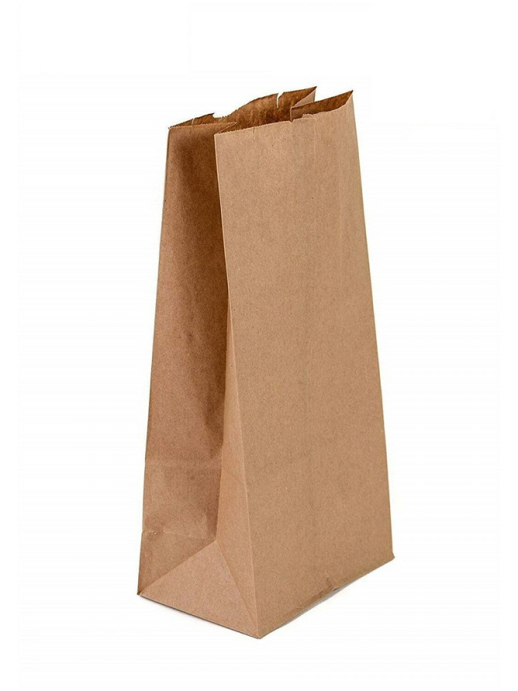 Пакет бумажный крафт с плоским дном 260х350х150 мм 80 г/м2 50 шт/уп