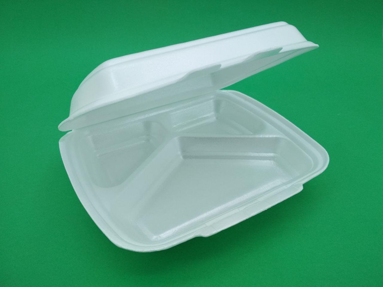 Ланч бокс из вспененного полистирола 3-х секционный НР-3 белый 250х210х70 мм 125 шт/уп