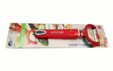 Экономка для чистки овощей и фруктов, красная