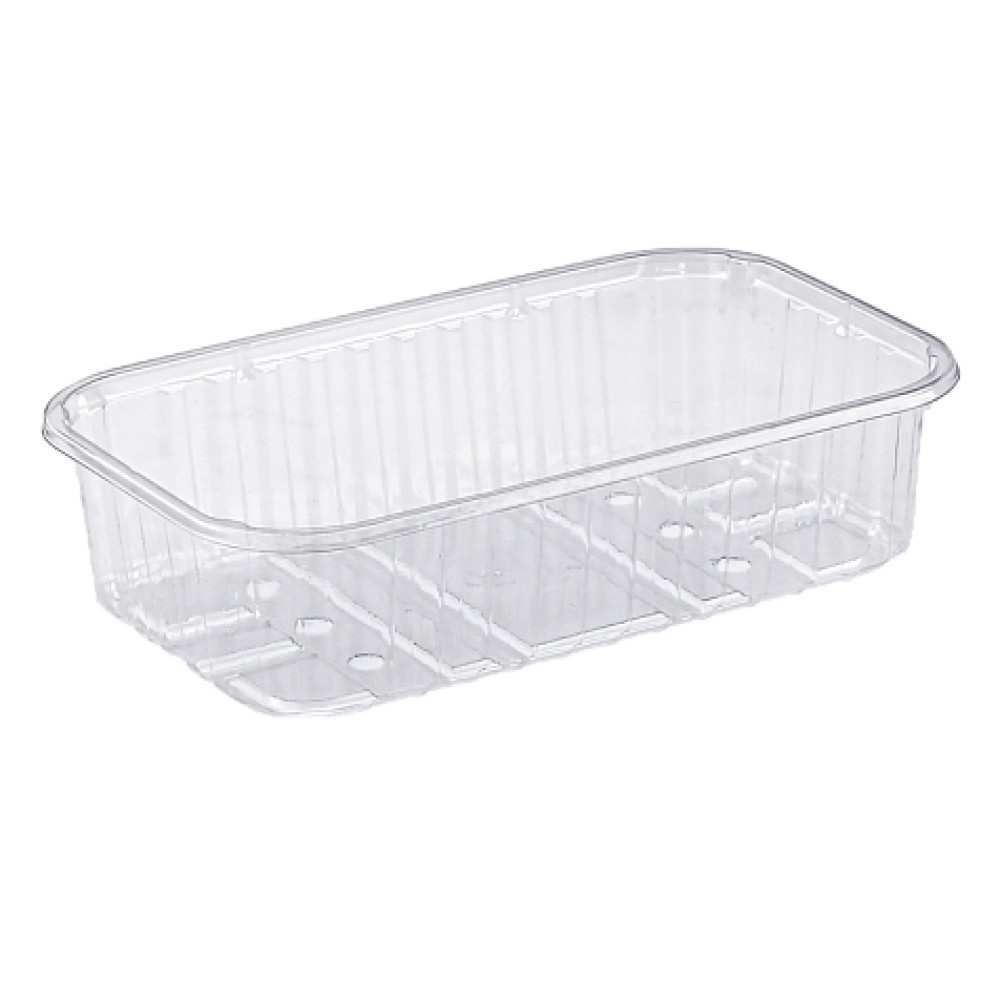 Упаковка для ягод, фруктов и овощей пластиковая прозрачная 250 г 190х115х35 мм 1 шт (960 шт/ящ)