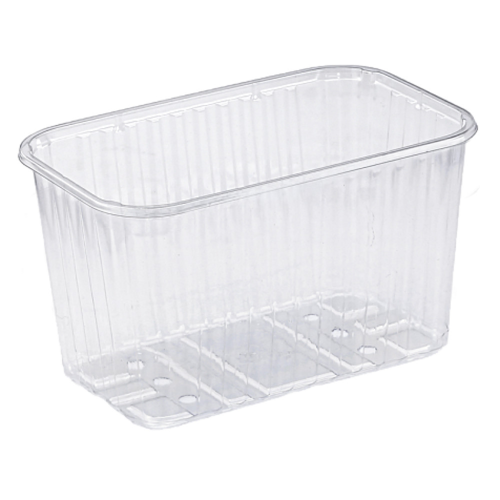 Упаковка для ягод, фруктов и овощей пластиковая прозрачная 1000 г 190х115х110 мм 1 шт (800 шт/ящ)