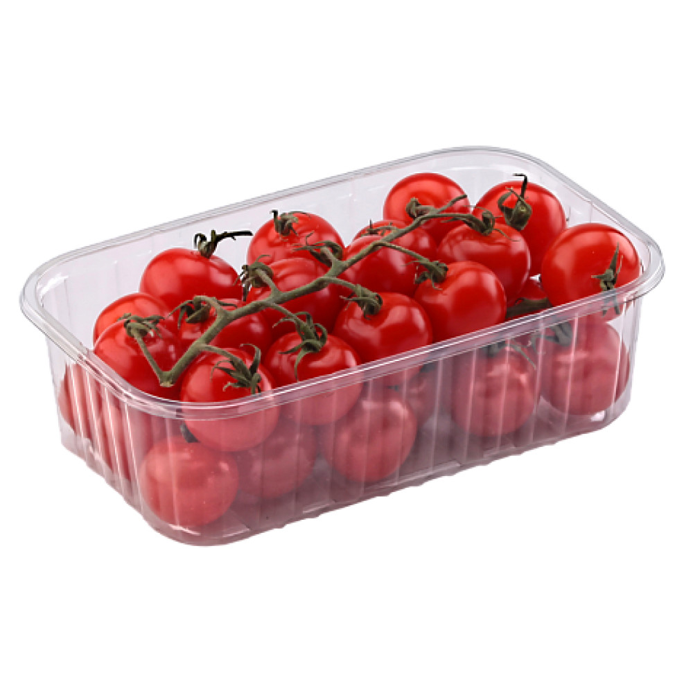 Упаковка для ягод, фруктов и овощей пластиковая прозрачная 500 г 186х114х55 мм 1 шт (1200 шт/ящ)