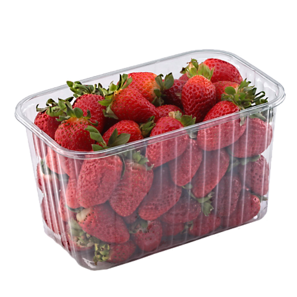Упаковка для ягод, фруктов и овощей пластиковая прозрачная 1000 г 184х114х105 мм 1 шт (960 шт/ящ)