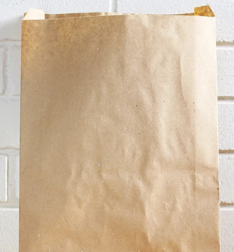 Пакет бумажный саше крафт 250х350х60 мм 100 шт/уп