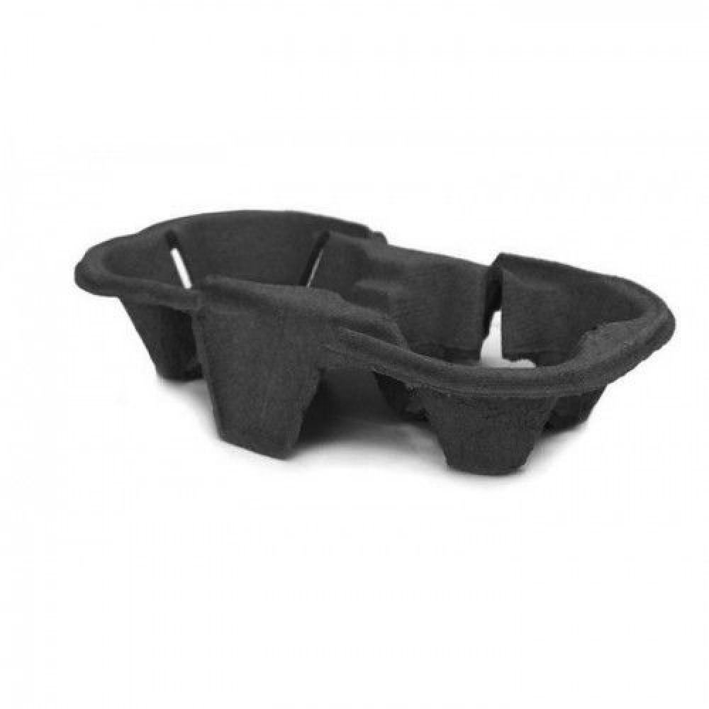 Холдер для 2 стаканов черный 193х108х42 мм 150 шт/уп