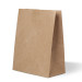 Пакет бумажный крафт с плоским дном 280х380х150 мм 80 г/м2 50 шт/уп