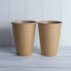 Стакан бумажный крафт 400 мл 50 шт/уп (кр90, d91)