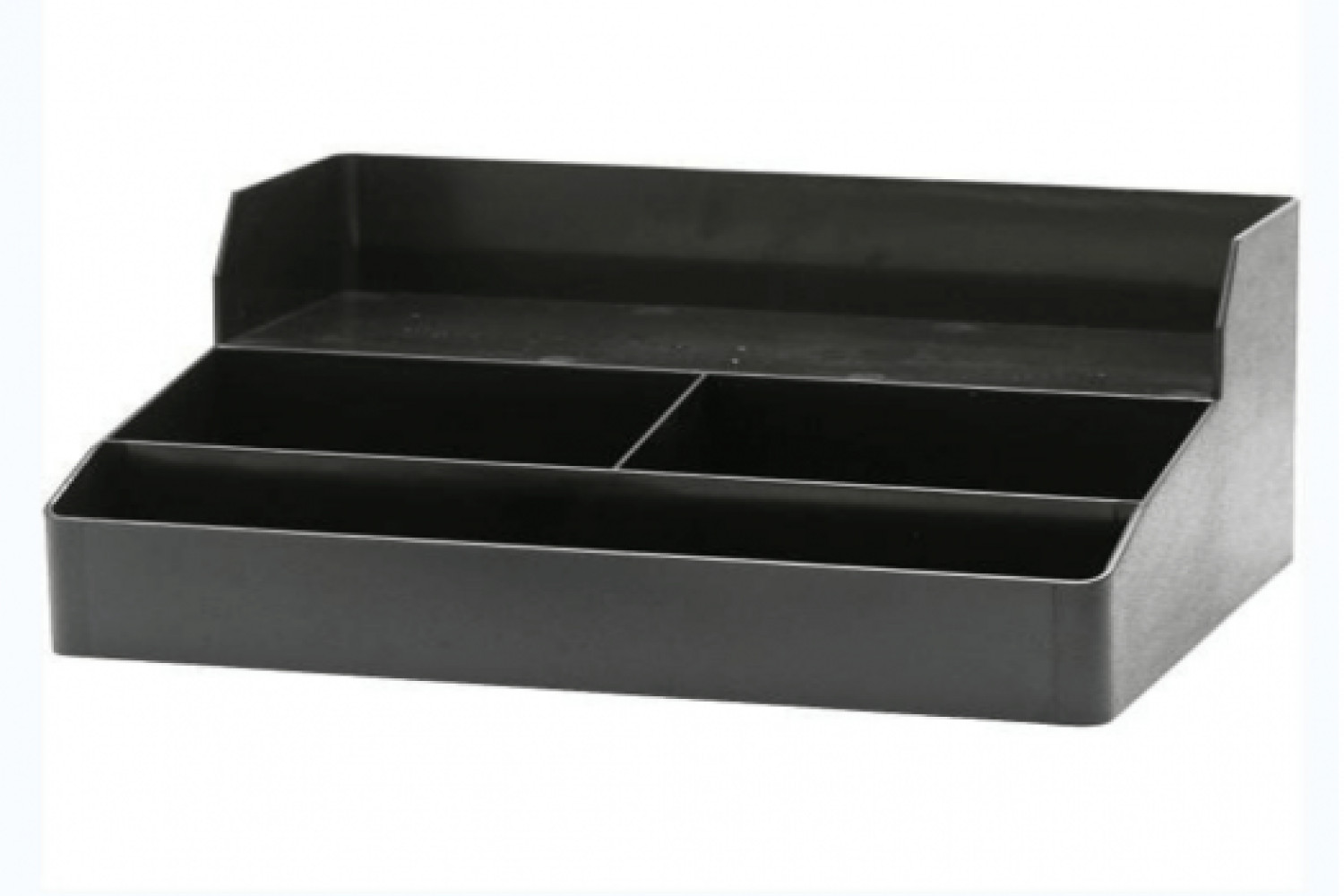 Органайзер для кофейни 3 ячейки черный 35,5х18х26 см