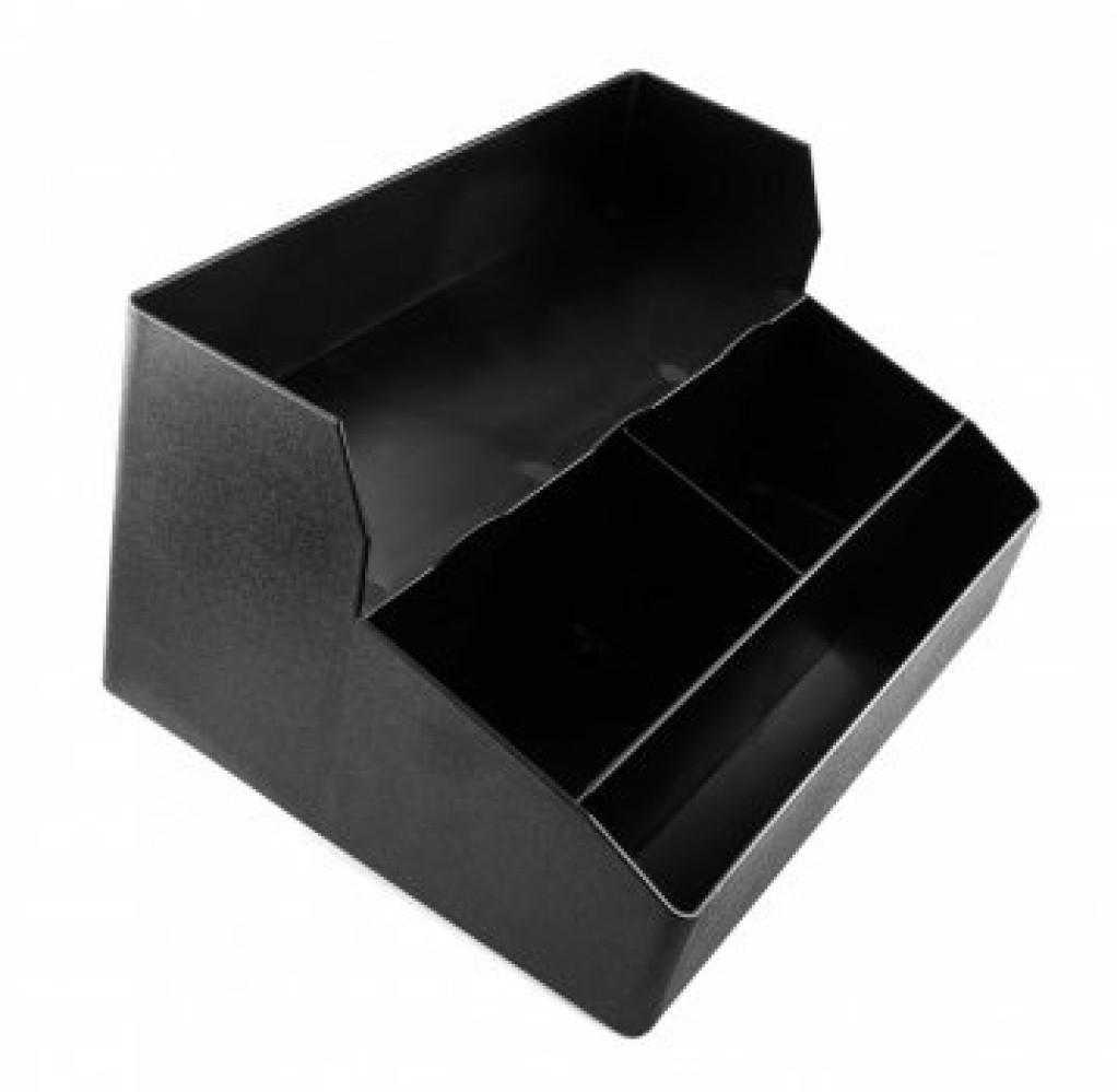 Органайзер для кофейни 3 ячейки черный 35,5х18х26 см