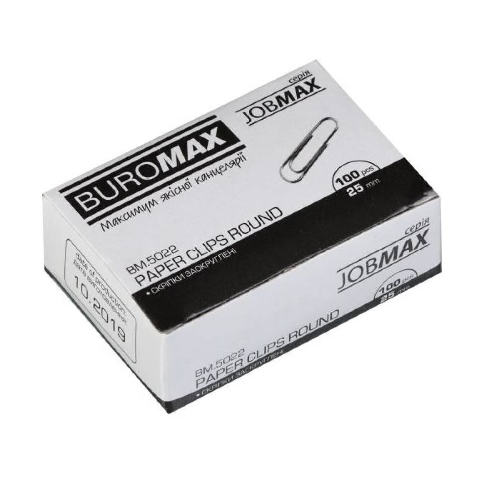 Скрепки оцинкованные круглые ВМ 5022 25 мм 100 шт/уп