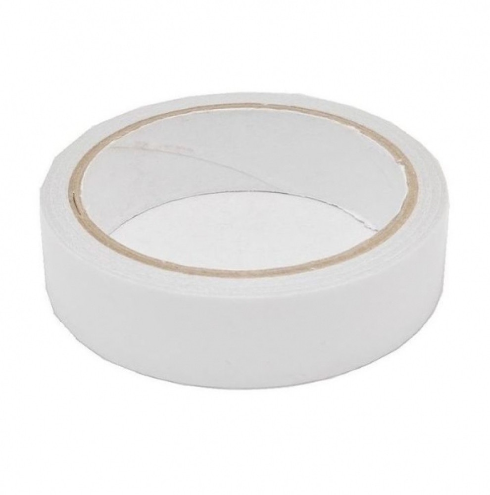 Скотч двусторонний на целлюлозной основе белый 24 мм х 10 м