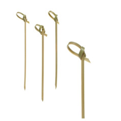 Шпажки бамбуковые с узелком, 10 см, 100 шт/уп