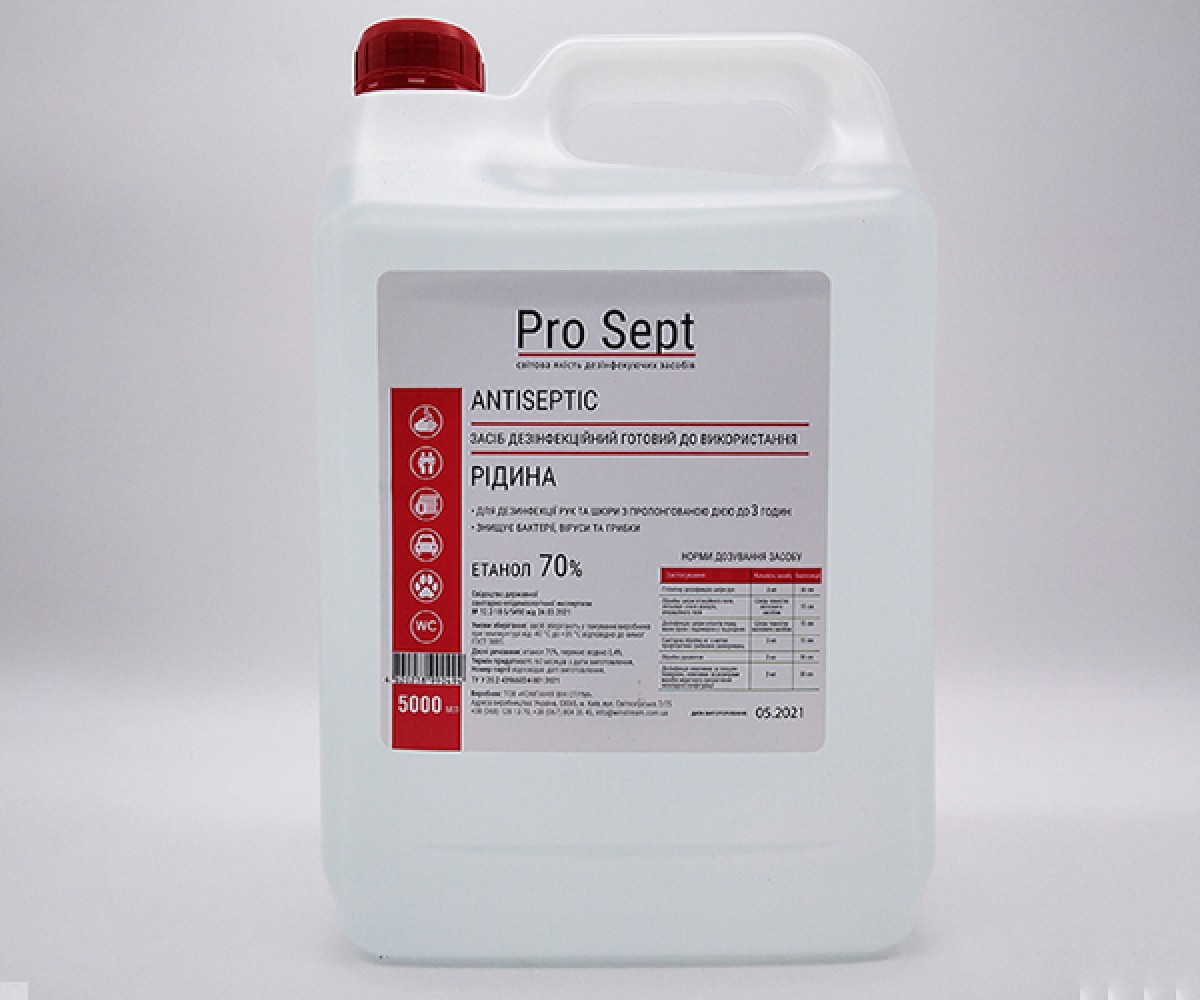 Дезинфицирующее средство для рук Pro Sept 5 л