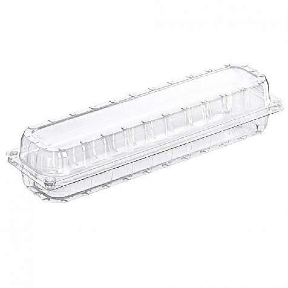 Упаковка для зелени пластиковая с крышкой прозрачная 250 г 285х76х25 мм 1 комплект (600 шт/ящ)