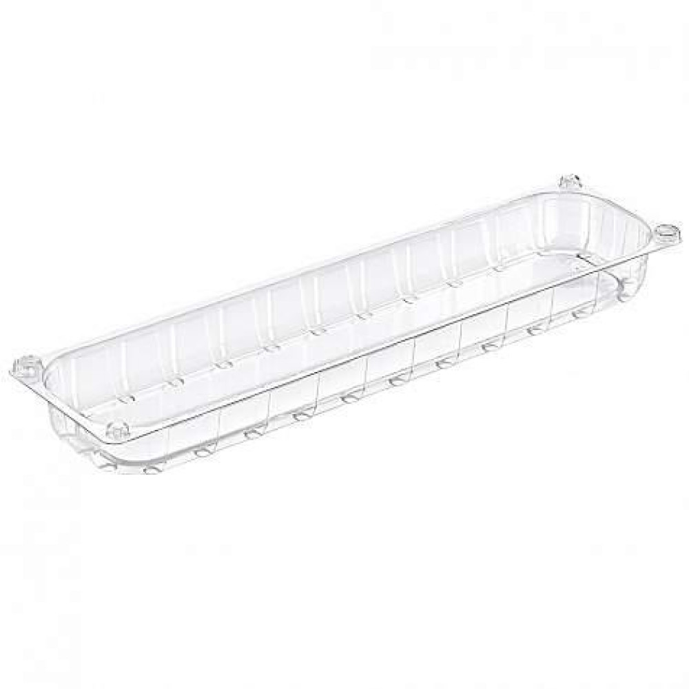 Упаковка для зелени пластиковая с крышкой прозрачная 250 г 285х76х25 мм 1 комплект (600 шт/ящ)