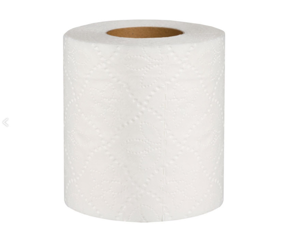 Туалетная бумага мини рулон, 2-х слойная, белая, 17 м, Helper Soft Standart, 4 рул/уп