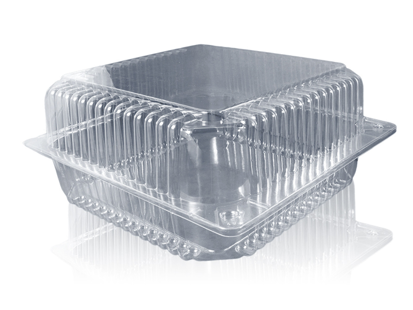 Контейнер пластиковый ПС-56 прозрачный 4300 мл 250х240х110 мм 110 шт/ящ