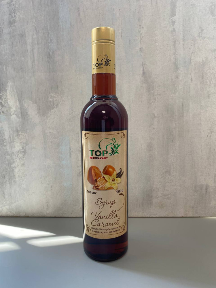 Сироп для коктейлей Top Sirop Ванильная карамель 700 мл