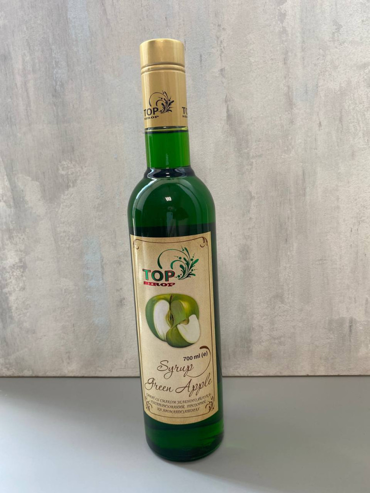 Сироп для коктейлей Top Sirop Зеленое яблоко 700 мл