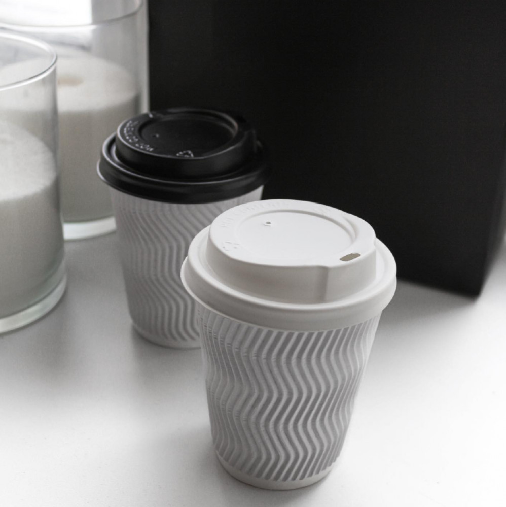 Стакан бумажный гофрированный белый 110 мл 20 шт/уп