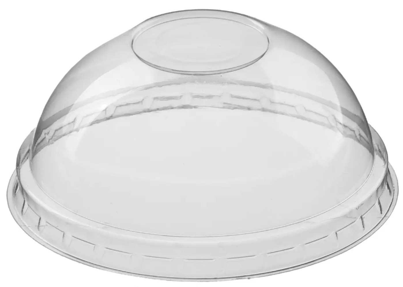 Крышка купольная без отверстия PS для стакана, арт. 16302, 16401, 50 шт/уп