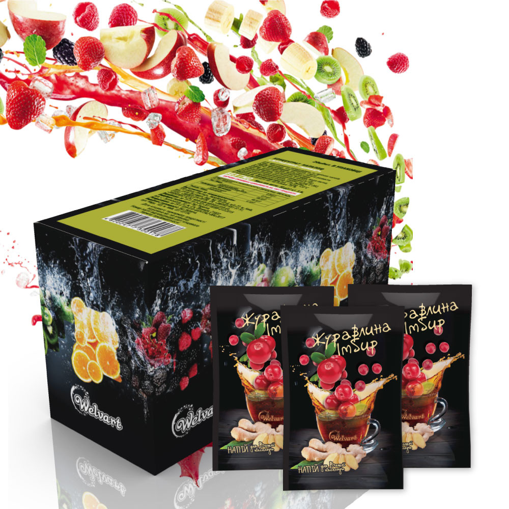 Чай концентрат Welvart Клюква-Имбирь 50 г