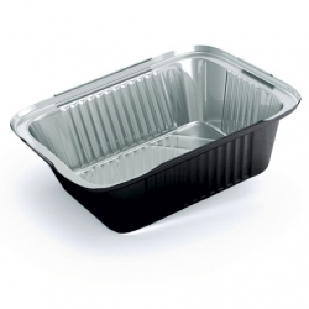 Контейнер из фольги прямоугольный черный SP15L 255 мл 146х121х26 мм 100 шт/уп
