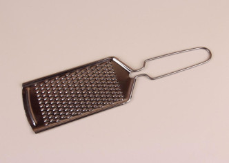 Терка плоская из нержавеющей стали 12х6 см