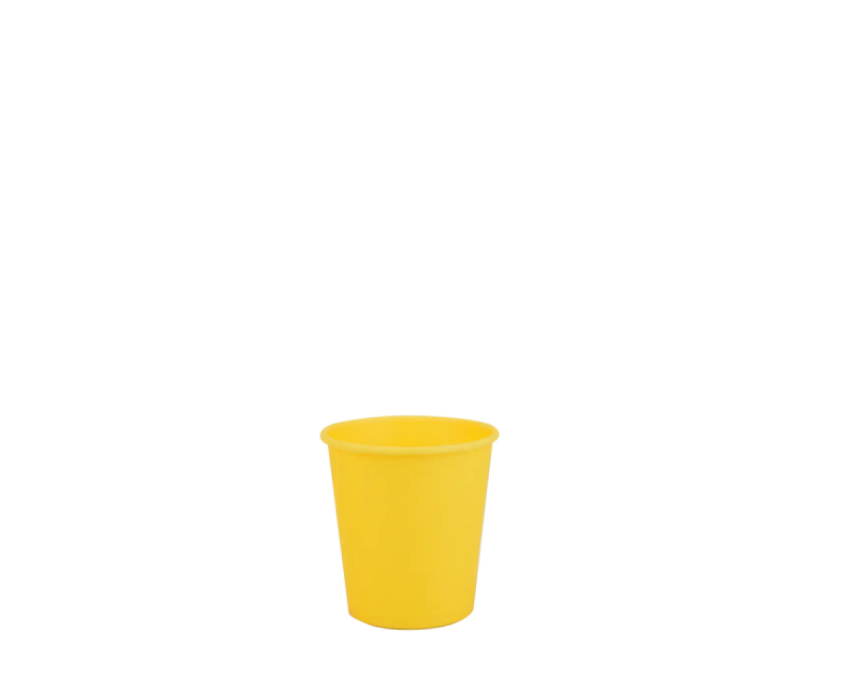 Стакан бумажный желтый 110 мл 50 шт/уп