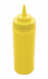 Бутылка для соусов пластиковая с мерной шкалой желтая 710 мл