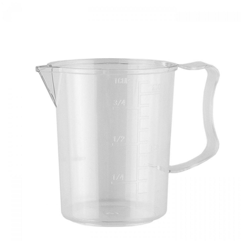 Чашка мерная из поликарбоната прозрачная 250 мл