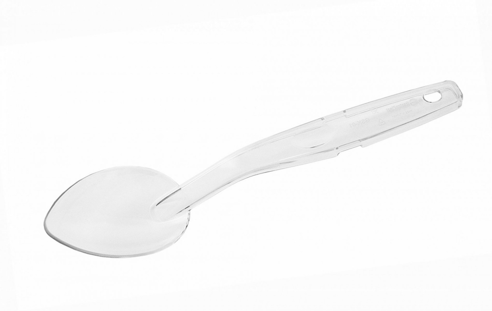 Ложка кухонная из поликарбоната прозрачная 40 мл 29,5 см